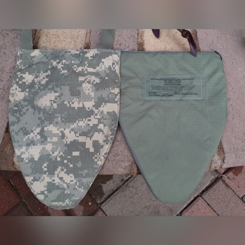 USGI IOTV OTV IBA groin protector UCP camo level IIIa Body armor
